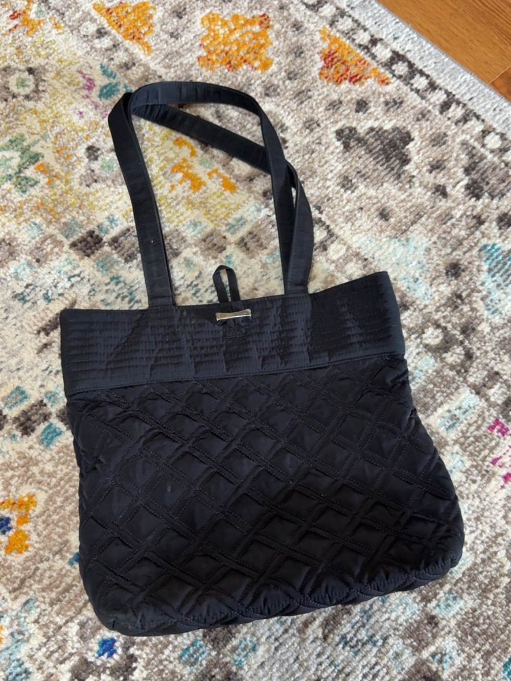 Quilted Black Tote Bag by Vera Bradley